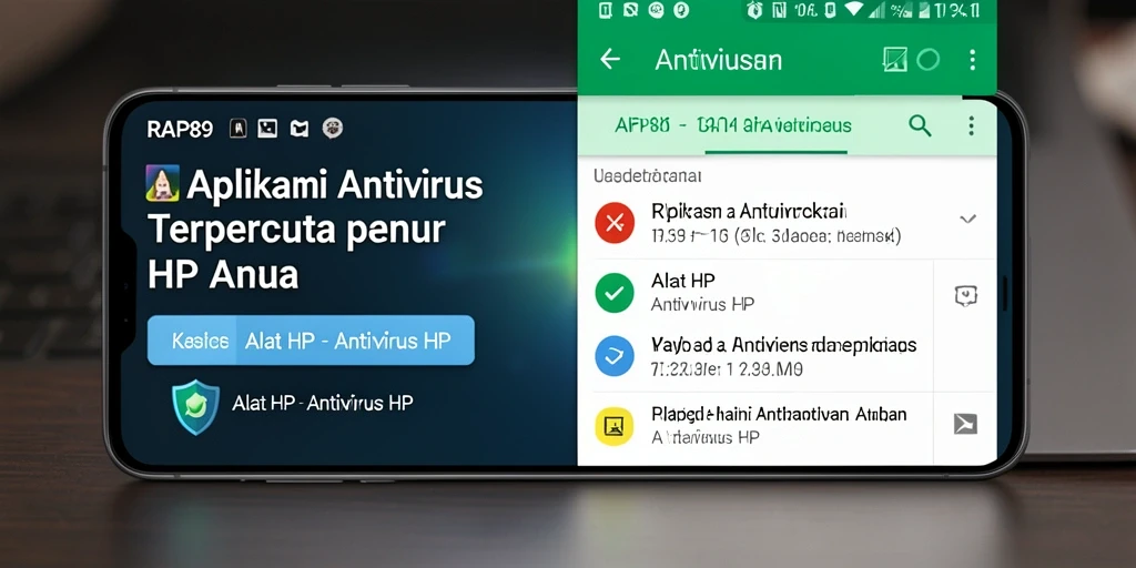 Antarmuka pengguna RAP89 yang ramah dan fungsional untuk keamanan HP.