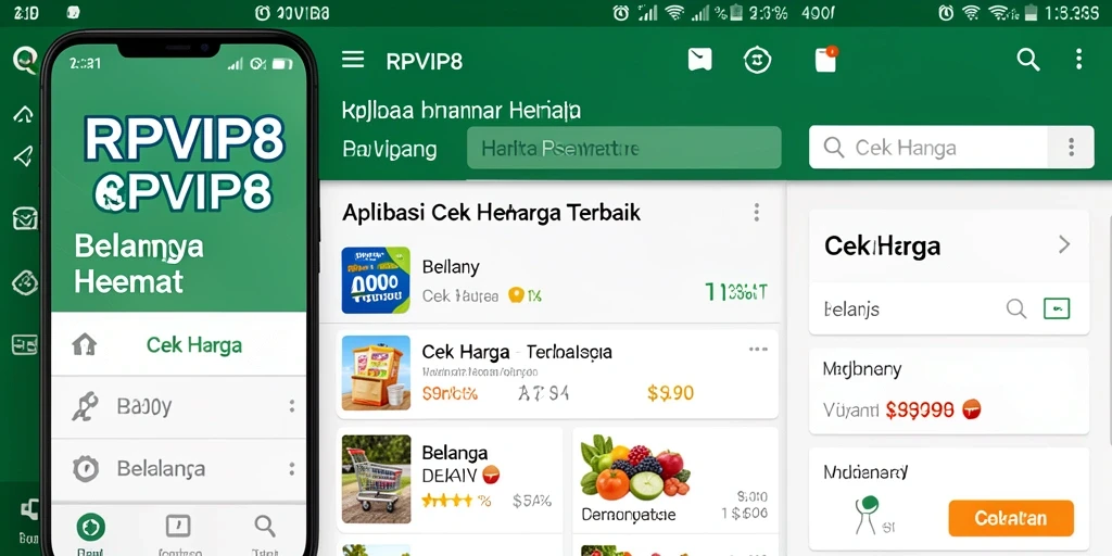 Tampilan antarmuka RPVIP8 yang sederhana dan fungsional untuk cek harga.