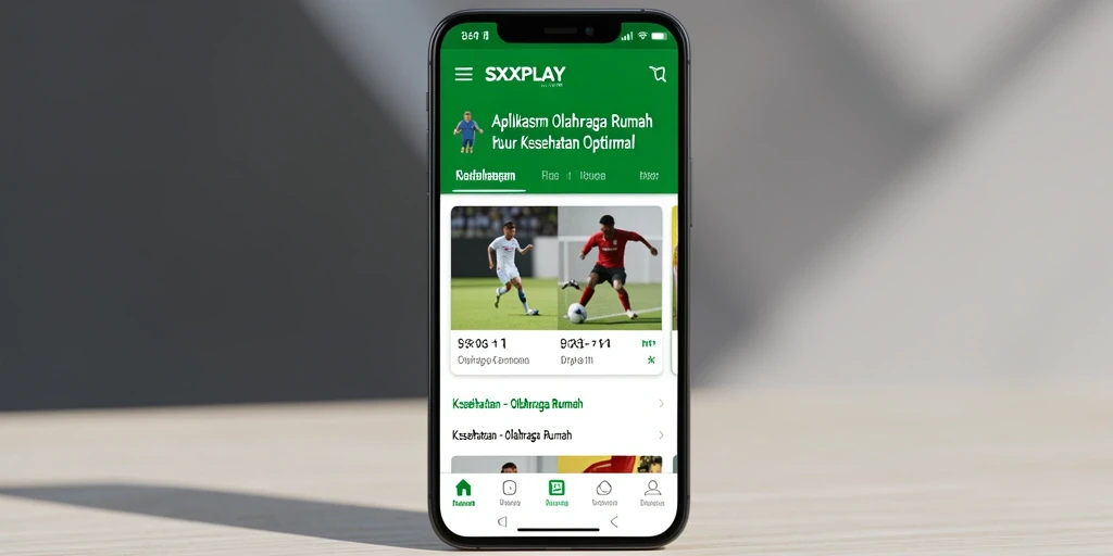 Antarmuka SXXPLAY yang user-friendly untuk olahraga di rumah.